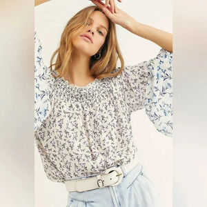 Free People Rose Valley Top